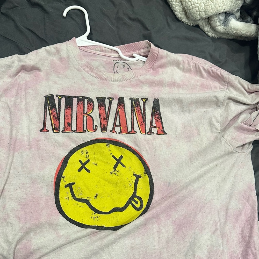Pink Nirvana Graphic T-Shirt XL